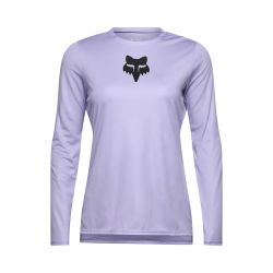 KOSZULKA ROWEROWA Z DŁUGIM RĘKAWEM FOX LADY RANGER HEAD LILAC  ENDURO CROSS