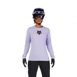 KOSZULKA ROWEROWA Z DŁUGIM RĘKAWEM FOX LADY RANGER HEAD LILAC  ENDURO CROSS