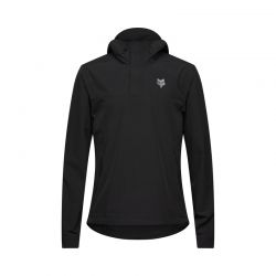 BLUZA ROWEROWA Z KAPTUREM FOX RANGER WIND PULLOVER BLACK  ENDURO CROSS
