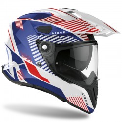 KASK AIROH COMMANDER BOOST WHITE/BLUE GLOSS 