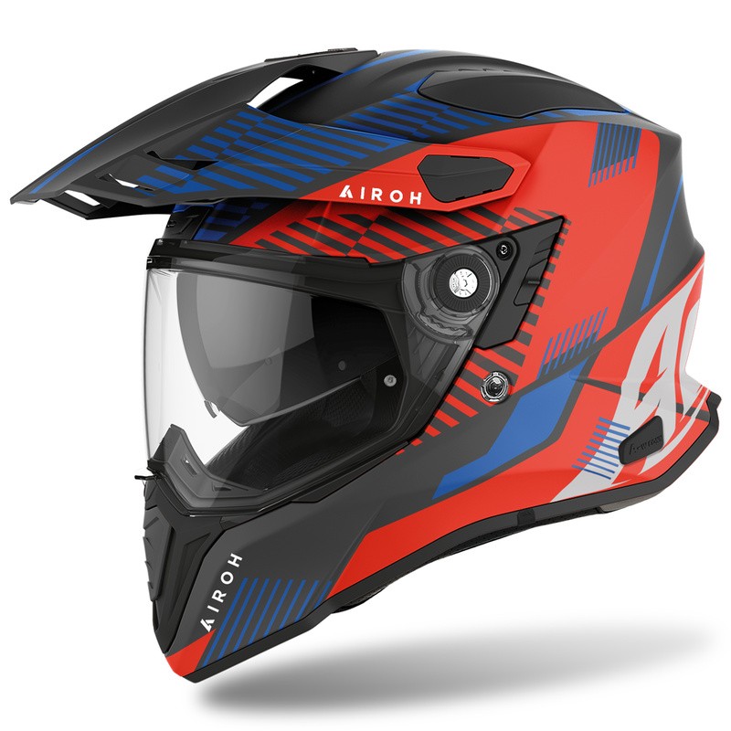 KASK AIROH COMMANDER BOOST RED/BLUE MATT 
