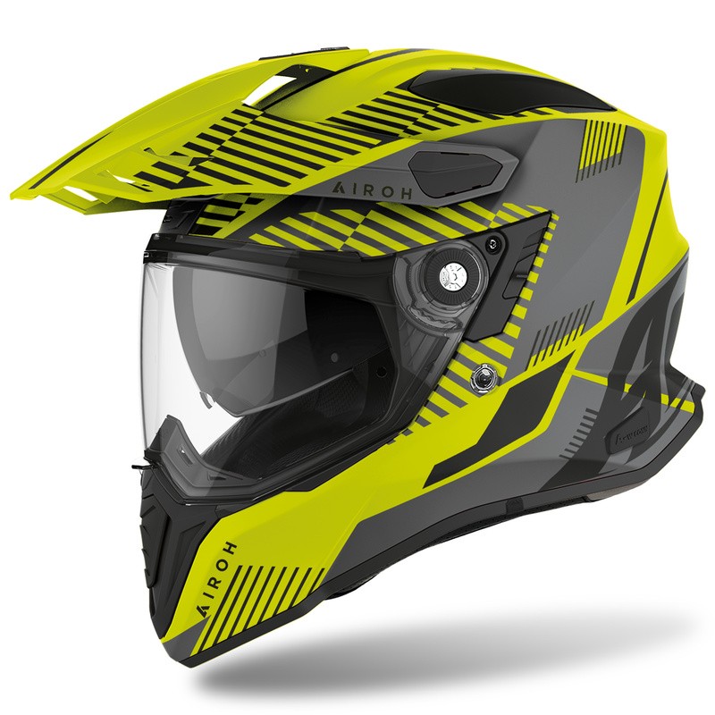 KASK AIROH COMMANDER BOOST YELLOW MATT 
