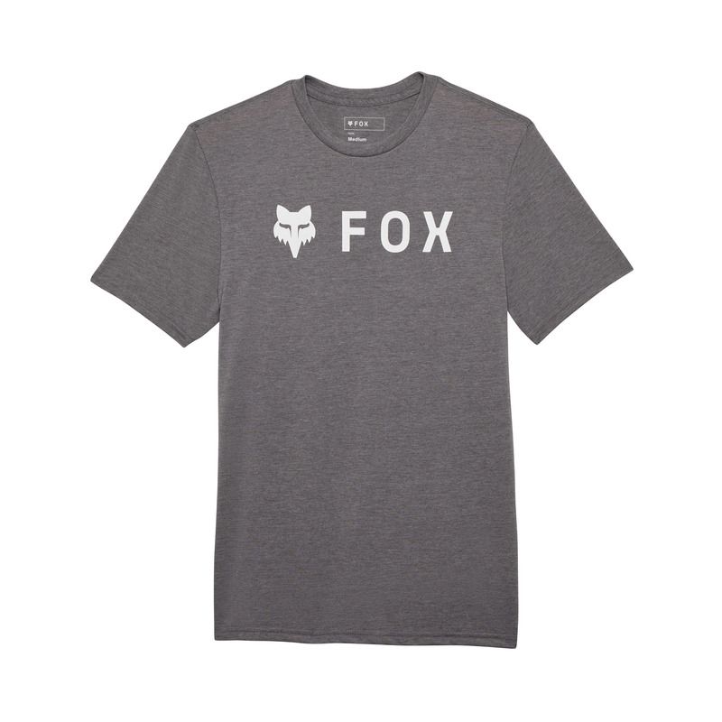 T-SHIRT FOX ABSOLUTE TECH HEATHER GRAPHITE ENDURO CROSS T-SHIRT FOX ABSOLUTE TECH HEATHER GRAPHITE ENDURO CROSS