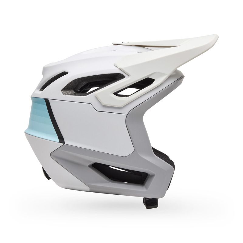 KASK ROWEROWY FOX DROPFRAME PRO GRID LIGHT GREY  ENDURO CROSS