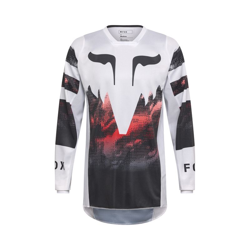 BLUZA FOX 180 KAIROS WHITE/FLUO RED  ENDURO CROSS