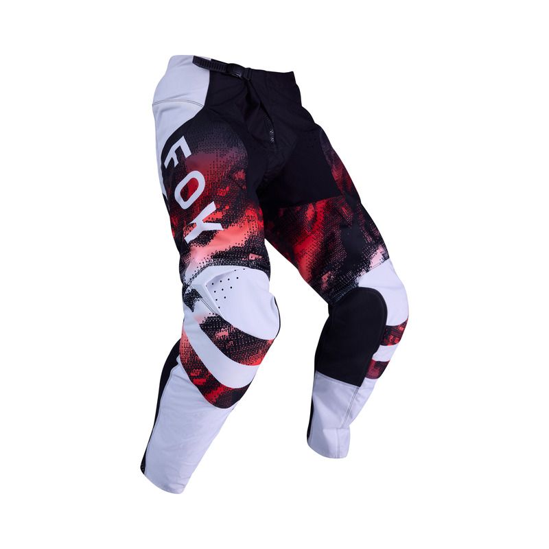 SPODNIE FOX 180 KAIROS WHITE/FLUO RED  ENDURO CROSS
