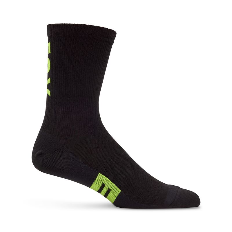 SKARPETY FOX 6 FLEXAIR MERINO BLACK/YELLOW  ENDURO CROSS