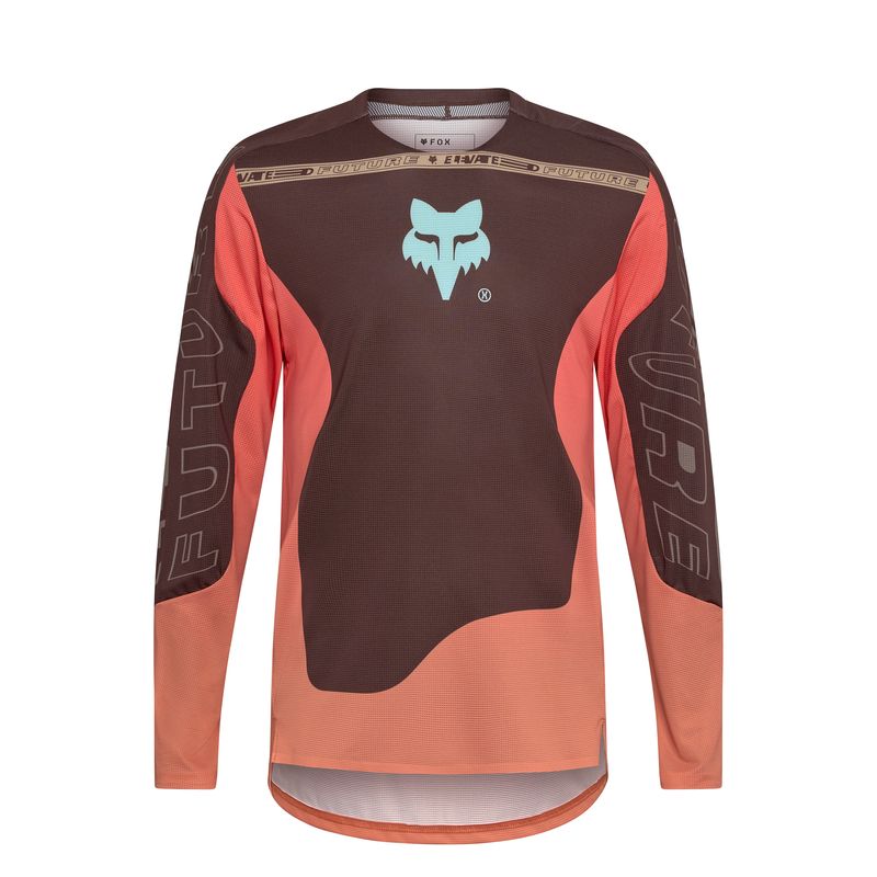 KOSZULKA ROWEROWA Z DŁUGIM RĘKAWEM FOX FLEXAIR ELEVATED COCOA ENDURO CROSS KOSZULKA ROWEROWA Z DŁUGIM RĘKAWEM FOX FLEXAIR ELEVATED COCOA ENDURO CROSS