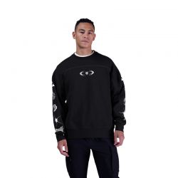 BLUZA FOX IMAGE COSMO OVERSIZED FLEECE CREW BLACK  ENDURO CROSS
