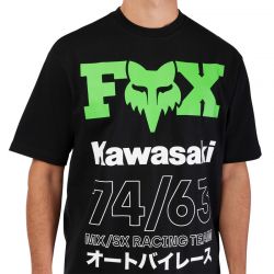 T-SHIRT FOX KAWI OVERSIZED BLACK  ENDURO CROSS