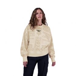 BLUZA FOX LADY CIRCA 74 OVERSIZED FLEECE CREW OFF WHITE  ENDURO CROSS