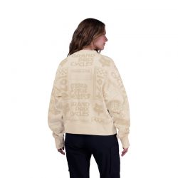 BLUZA FOX LADY CIRCA 74 OVERSIZED FLEECE CREW OFF WHITE  ENDURO CROSS
