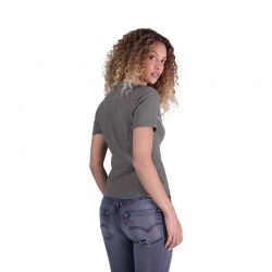 T-SHIRT FOX LADY MOTO-X FITTED HEATHER GRAPHITE  ENDURO CROSS