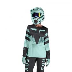 KOSZULKA ROWEROWA Z DŁUGIM RĘKAWEM FOX LADY RANGER KAIROS TURQUOISE  ENDURO CROSS