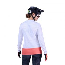 KOSZULKA ROWEROWA Z DŁUGIM RĘKAWEM FOX LADY RANGER LUNAR SE WHITE  ENDURO CROSS