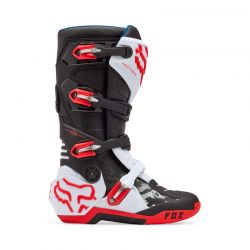 BUTY FOX MOTION WHITE/FLUO RED 9 (WKŁADKA 260MM) ENDURO CROSS