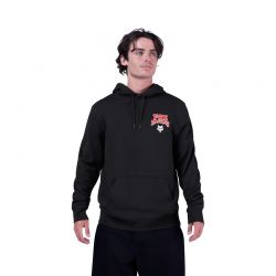 BLUZA Z KAPTUREM FOX RACEWEAR FLEECE PO BLACK  ENDURO CROSS