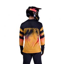 KOSZULKA ROWEROWA Z DŁUGIM RĘKAWEM FOX RANGER KAIROS TANGERINE  ENDURO CROSS