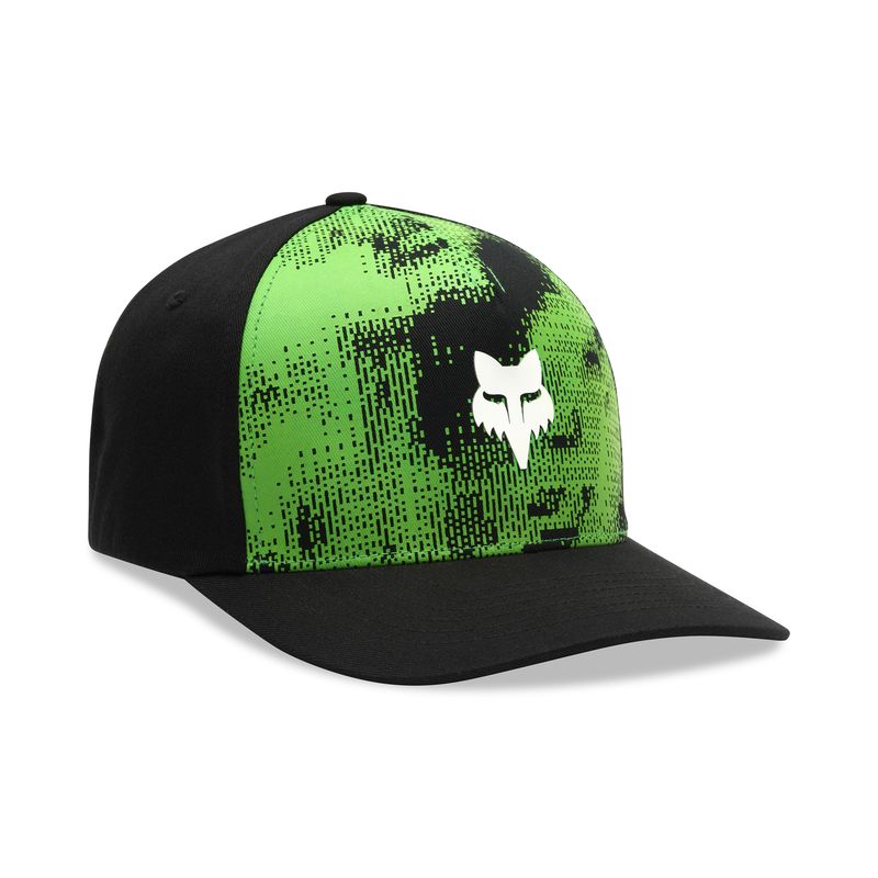 CZAPKA Z DASZKIEM FOX RS FLEXFIT FLUO GREEN  ENDURO CROSS