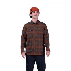 KOSZULKA Z DŁUGIM RĘKAWEM FOX SURVIVALIST CORE DARK BROWN  ENDURO CROSS
