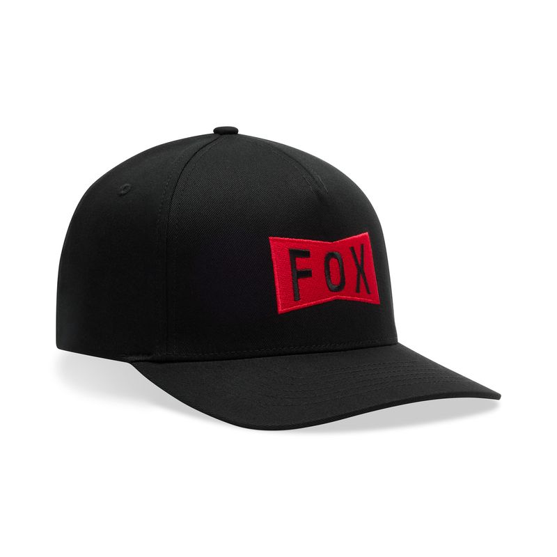 CZAPKA Z DASZKIEM FOX TYPEFACE FLEXFIT BLACK  ENDURO CROSS