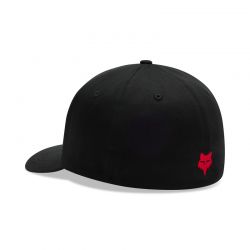 CZAPKA Z DASZKIEM FOX TYPEFACE FLEXFIT BLACK  ENDURO CROSS