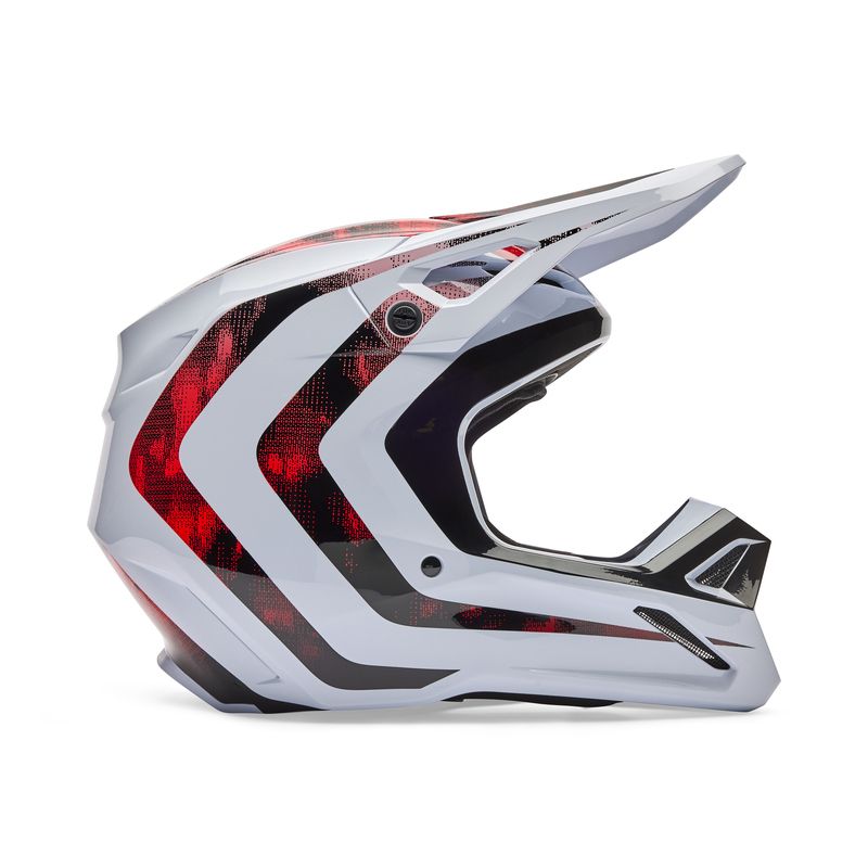 KASK FOX V1 KAIROS WHITE/FLUO RED  ENDURO CROSS