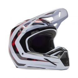 KASK FOX V1 KAIROS WHITE/FLUO RED  ENDURO CROSS