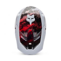 KASK FOX V1 KAIROS WHITE/FLUO RED  ENDURO CROSS
