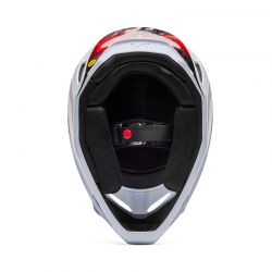 KASK FOX V1 KAIROS WHITE/FLUO RED  ENDURO CROSS