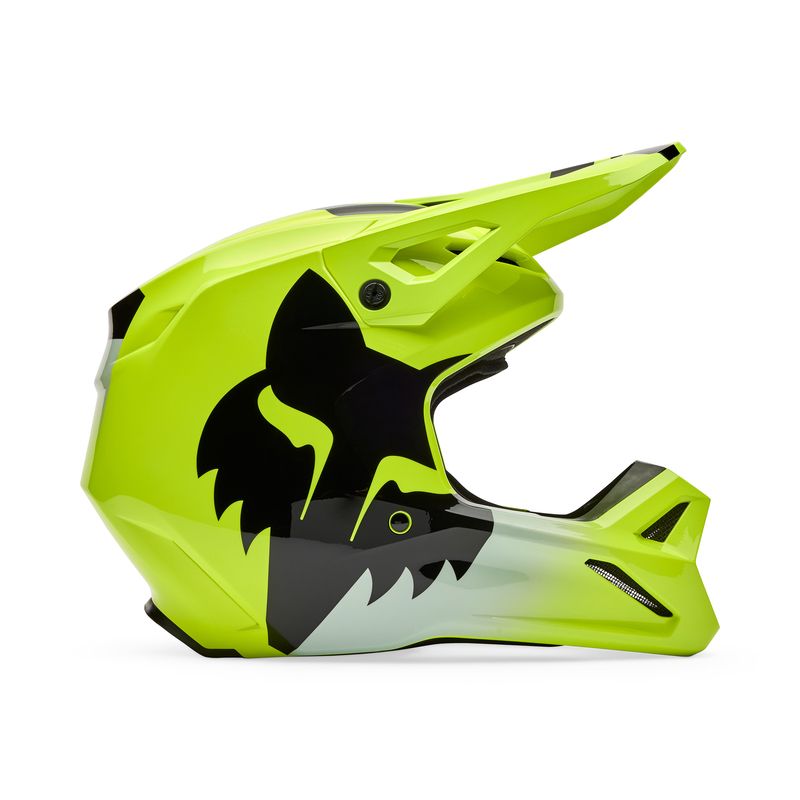 KASK FOX V1 SHIELD FLUO YELLOW  ENDURO CROSS