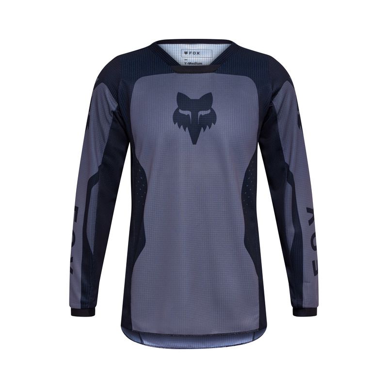 BLUZA FOX JUNIOR 180 SHIELD BLACK  ENDURO CROSS