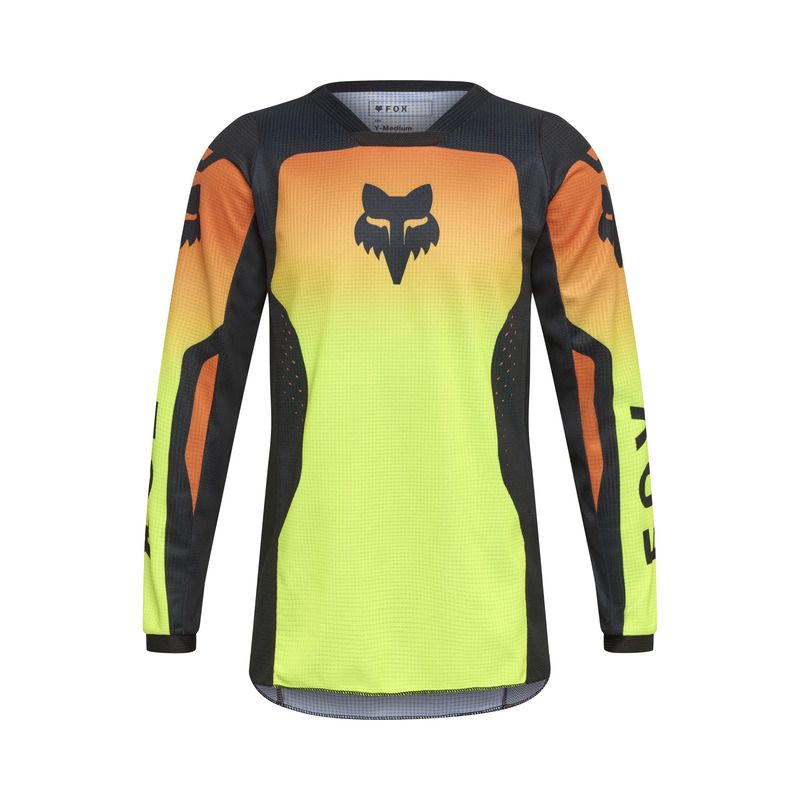 BLUZA FOX JUNIOR 180 SHIELD FLUO YELLOW  ENDURO CROSS