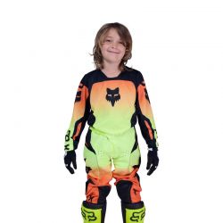 BLUZA FOX JUNIOR 180 SHIELD FLUO YELLOW  ENDURO CROSS