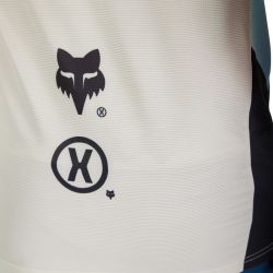 KOSZULKA ROWEROWA Z DŁUGIM RĘKAWEM FOX FLEXAIR HELLO FUTURE CREAM  ENDURO CROSS