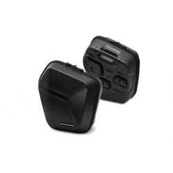 ZESTAW KUFRÓW BOCZNYCH URBAN ABS I STELAŻY SW-MOTECH YAMAHA MT-07 (24-) BLACK 2X16,5L