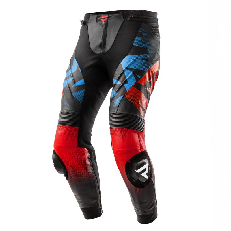 SPODNIE SKÓRZANE REBELHORN INFERNO BLACK/BLUE/WHITE/RED SPODNIE SKÓRZANE REBELHORN INFERNO BLACK/BLUE/WHITE/RED