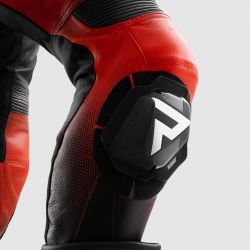 SPODNIE SKÓRZANE REBELHORN INFERNO BLACK/BLUE/WHITE/RED 