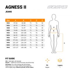JEANSY MOTOCYKLOWE DAMSKIE OZONE AGNESS 2 BLUE 24/30