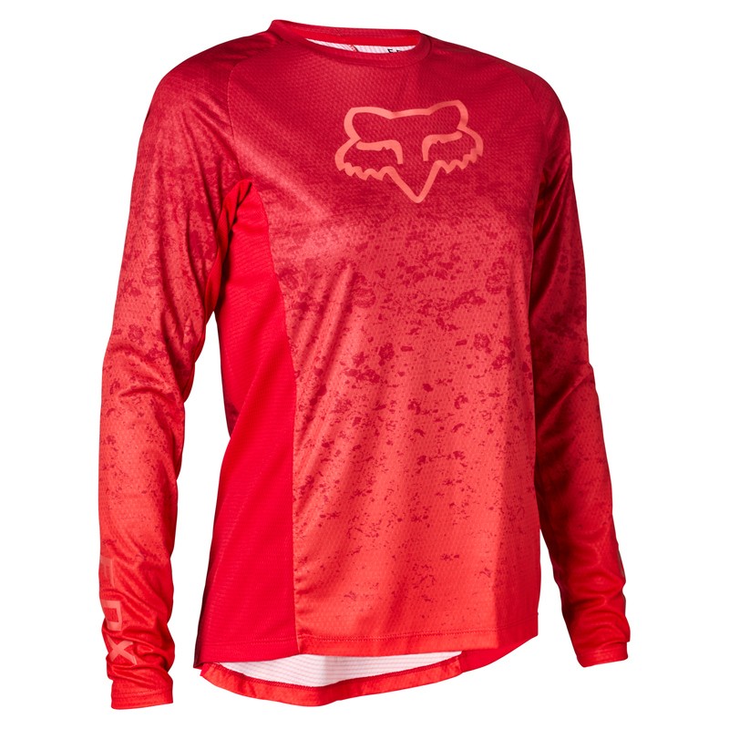 KOSZULKA ROWEROWA Z DŁUGIM RĘKAWEM FOX LADY DEFEND LUNAR BERRY PUNCH  ENDURO CROSS