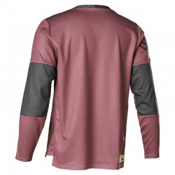 KOSZULKA ROWEROWA Z DŁUGIM RĘKAWEM FOX JUNIOR DEFEND MOTH PLUM PERFECT  ENDURO CROSS