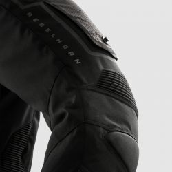 SPODNIE MOTOCYKLOWE TEKSTYLNE REBELHORN BORG 2 BLACK (KRÓTKA NOGAWKA) M
