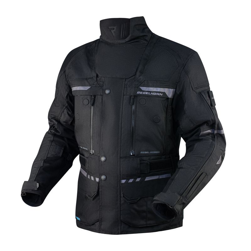 KURTKA MOTOCYKLOWA TEKSTYLNA REBELHORN CUBBY 4 BLACK KURTKA MOTOCYKLOWA TEKSTYLNA REBELHORN CUBBY 4 BLACK