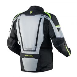 KURTKA MOTOCYKLOWA TEKSTYLNA REBELHORN CUBBY 4 BLACK GREY FLUO YELLOW 