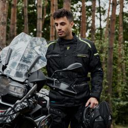 KURTKA MOTOCYKLOWA TEKSTYLNA REBELHORN CUBBY 4 BLACK FLUO YELLOW 