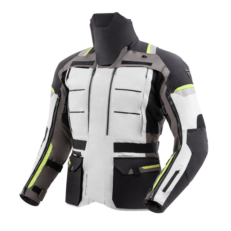 KURTKA MOTOCYKLOWA TEKSTYLNA REBELHORN CUBBY 5 BLACK GREY FLUO YELLOW 