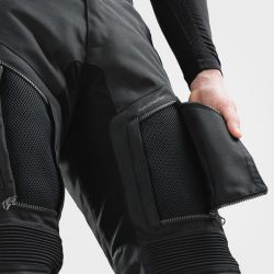 SPODNIE MOTOCYKLOWE TEKSTYLNE REBELHORN CUBBY 5 BLACK (DŁUGA NOGAWKA) 