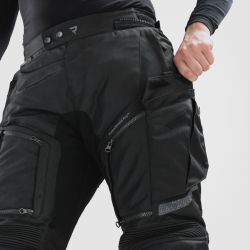 SPODNIE MOTOCYKLOWE TEKSTYLNE REBELHORN CUBBY 5 BLACK (KRÓTKA NOGAWKA) 