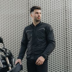 KURTKA MOTOCYKLOWA TEKSTYLNA OZONE DELTA 4 BLACK 