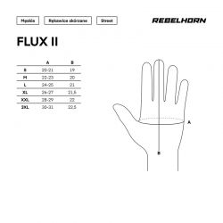 RĘKAWICE MOTOCYKLOWE REBELHORN FLUX 2 BLACK 